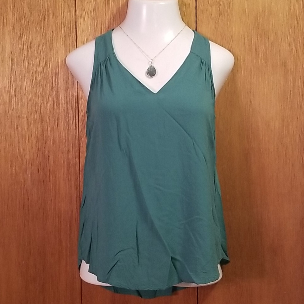Flowy jade green colored tank